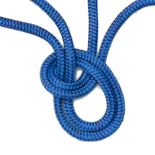Bowline on a Bight — step by step