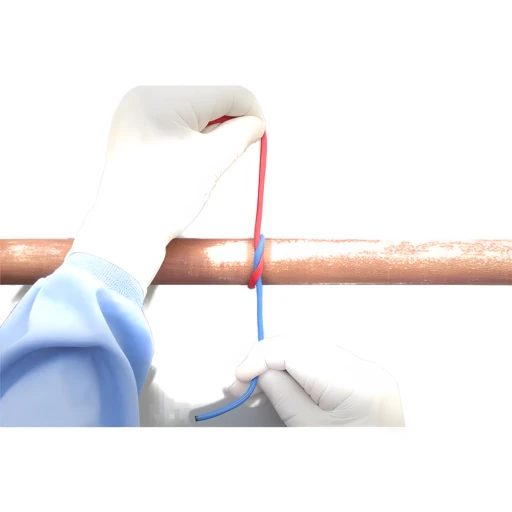 Surgical Tie – One Hand — step by step