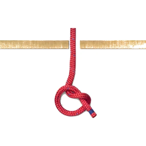 Overhand Knot — step by step