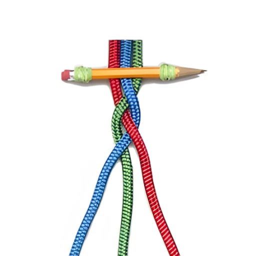 Trenza de Tres Cabos Alternativa — paso a paso
