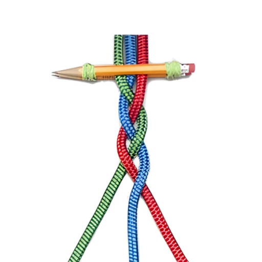 Trenza de Tres Cabos — paso a paso